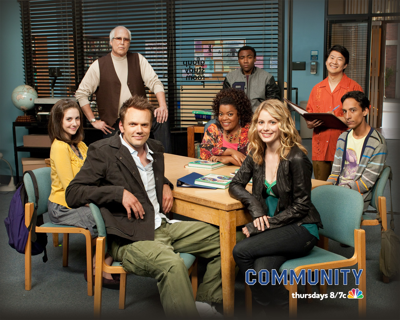 Cast of the television show, Community