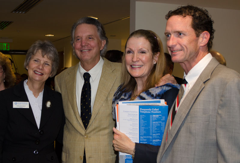 Dr. Carol W. Eaton, left, joins Curb, Laurie White and Brian Babb.